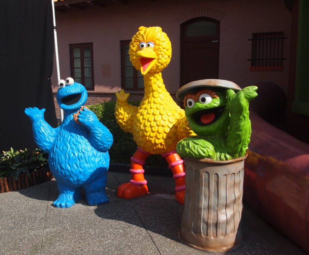Cookie, Big Bird, and Oscar